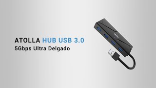 atolla Portátil 4 Puertos Hub USB 30  U09 [upl. by Leler]