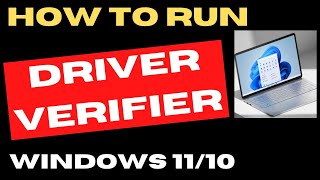 Run Driver Verifier on Windows 11  10 [upl. by Strohbehn]