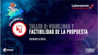 Taller 6  Viabilidad y factibilidad de la propuesta [upl. by Bever]