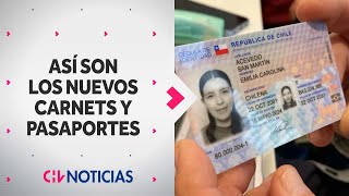 Diseño renovado Así es el nuevo formato del carnet y pasaporte chileno  CHV Noticias [upl. by Esilahc]