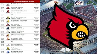 Louisville Football 2024 Schedule Preview amp Prediction [upl. by Pacien971]