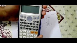 Interpolation by Calculator Casio fx 991 es plus Bangla [upl. by Allevon]