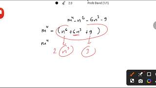 Algebra 48 Factorizacion que combina Trinomio cuadrado perfecto y diferencia de cuadrados [upl. by Ecirtel]