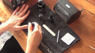 Sensationail gel nail kit application demonstration [upl. by Yonatan912]