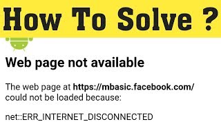 How To Fix Web page not available Error in Android Mobile 2020 [upl. by Cassondra]