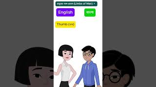 English Vocabulary About quotLimbs of Humanquot With Bengali Meaning LESSON  4  Learn English shorts [upl. by Gnok309]