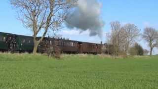 Train  Baie de Somme fête de la vapeur 2013  partie 58 [upl. by Ylreveb165]