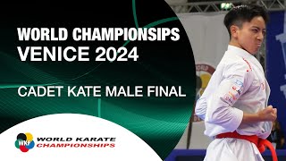 CADET KATA MALE FINAL  World Cadet Junior amp U21 Karate Championships  WKF [upl. by Tyre]