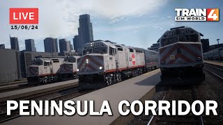 LIVE  Peninsula Corridor  Train Sim World 4 [upl. by Kcirdnek601]