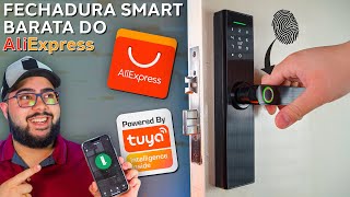 Fechadura Inteligente Barata do AliExpress Tem Biometria NFC e Custa Pouco Mas vale a pena [upl. by Strait]