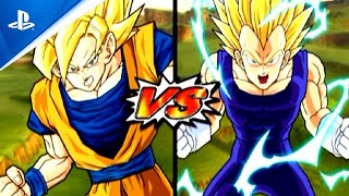 GOKU END SUPER SAIYAN VS VEGETA SECOND FORM SUPER SAIYAN 2 Dragonball Z Budokai Tenkaichi 3 PS2 [upl. by Hy]