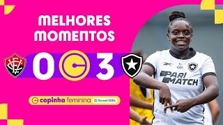 2º Rodada da Copinha Feminina 2024  Vitória 0 X 3 Botafogo [upl. by Releehw]