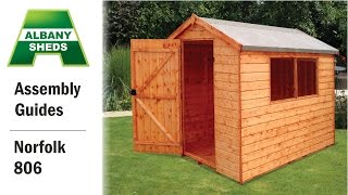 Shed Assembly Guide  Norfolk 806 [upl. by Mikah437]