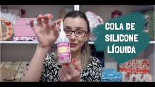 Vídeo 3  Cola de silicone líquida  Dicas de minutos dos artesanato da Gica [upl. by Emoraj439]