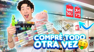 COMPRÉ toda la PAPELERIA de MINISO 2 😩🌈  Leo Study [upl. by Rramo]