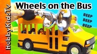 Wheels on the Bus SONG and Toy Bus [upl. by Purvis69]