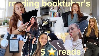 reading booktubers 5 ⭐️ reads [upl. by Haas]