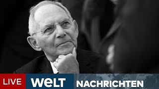 DEUTSCHLAND TRAUERT Plötzlicher Tod  Wolfgang Schäuble stirbt mit 81 Jahren  WELT Newsstream [upl. by Haeli495]