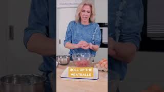 Super Easy Spanish Meatballs in 1 Minute  Kate Flower Food humblebeginnings spanishmeatballs [upl. by Nobel]