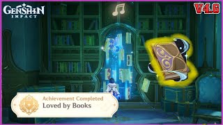 Loved by Books  All 8 Grimoires amp bookshelves  Hidden Achievement  v46 Guide  Genshin Impact [upl. by Alexandrina]