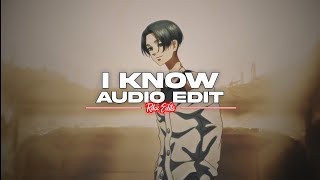 BigSean ft Jhené AikoTikTokSong  I Know Lyrics [upl. by Anohsal]