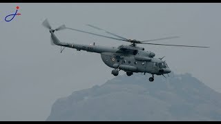 Indian Air Force Mil Mi17 Helicopter departs Madurai ZP 5151 [upl. by Raeann]