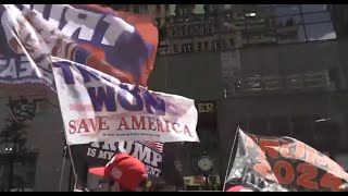 Protests outside Trump Tower in New York [upl. by Lareena726]