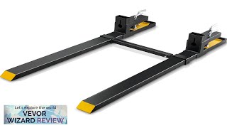 VEVOR Pallet Forks 4000 lbs Clamp on Pallet Forks 60quot Total Length Review [upl. by Atenahs]