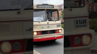 Scania  Vabis 1966 from the car exibition Sarpsborg Norway 240824 driving bus [upl. by Karame72]