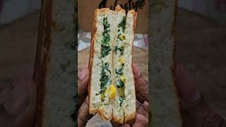 Spinach Corn Sandwich seiyalaama✨❤️ Spinach Corn Sandwich recipe  Bread recipes shorts short [upl. by Latterll]