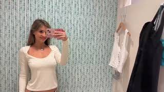 NEW See Thru Shirts Try On Haul Valentina Victoria [upl. by Elac]