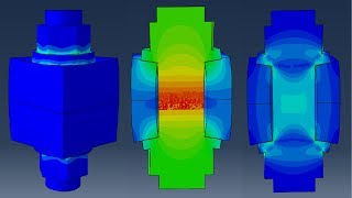 ABAQUS CAEExample 13 Pretensioned Bolts abaqus FEM bolt [upl. by Ecnerrot128]