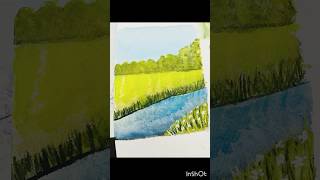 easy art beginners art drawing painting artist howtodraw watercolorpainting watercolor [upl. by Soisatsana]