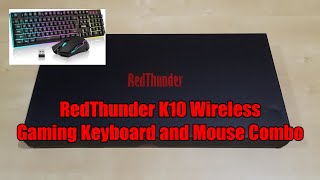 RedThunder K10 Wireless Gaming Keyboard and Mouse Combo [upl. by Anyel883]