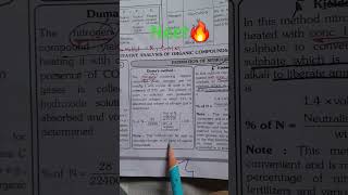 DUMAS AND KJELDAHL METHOD PRACTICAL CHEM neet ytshorts shorts [upl. by Genie]