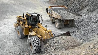 Caterpillar 992K Wheel Loader Loading Caterpillar 777F Dumpers  Interkat SA  4k [upl. by Margie]