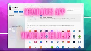 Novidade Vincular ao Celular  Audio de App Celular no Computador [upl. by Gnuhc]