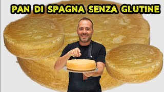 PAN DI SPAGNA PERFETTO SENZA GLUTINE IDEALE PER TUTTE LE TORTE CORSO DI PASTICCERIA IN CASA [upl. by Yablon]