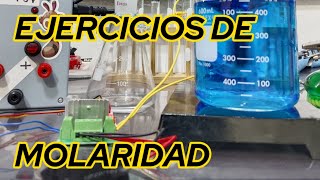 MOLARIDADTRES EJERCICIOS1 chemistry science ciencia quimica experimento [upl. by Rekab]