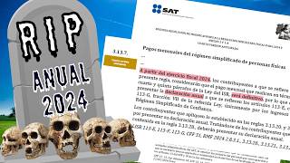 ¿El SAT SIMPLIFICA tu declaración anual GRANDES CAMBIOS en 2024 [upl. by Marcie]