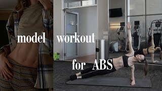 9 MINUTES MODEL ABS WORKOUT do it everyday day for 14 days [upl. by Duffie]