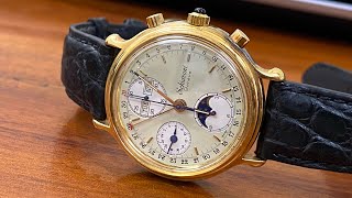 siêu phẩm cơ học phức tạp Schiavoni Geneva Triple Calendar Chronograph Auto  26tr0794099998 [upl. by Bromleigh61]