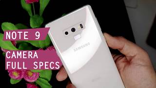 Note 9 camera specs  شرح وظائف كاميرا نوت 9 [upl. by Letnahs]