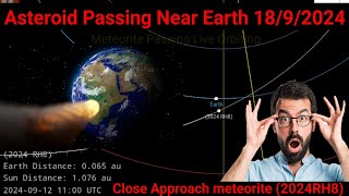 NASA asteroid warning 2024 tracker today Live Orbiting today Asteroid passing earth today live [upl. by Rector98]