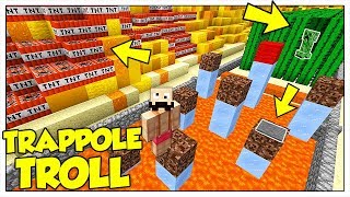 SOPRAVVIVERE A TUTTE LE TRAPPOLE TROLL IL PERCORSO IMPOSSIBILE  Minecraft ITA [upl. by Solegna]