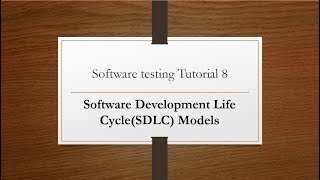 Software Development Life Cycle SDLC Models [upl. by Coster]