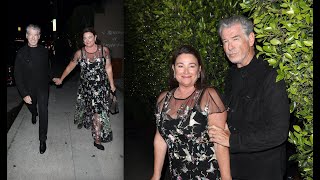 Pierce Brosnan and wife Keely Shaye Smith of 22 years are all smiles after dining out in LA [upl. by Ligetti955]