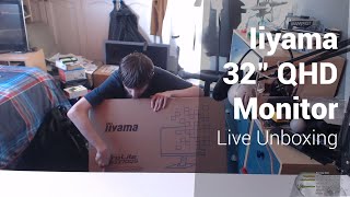 Live Unboxing Iiyama ProLite XB3270QS [upl. by Donella75]