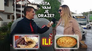 Ćevapi ili Burek  ANKETA Tuzla  Sarajevo [upl. by Igiul]