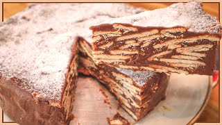 Essa TORTA DE CHOCOLATE COM BOLACHA vai te SURPREENDER I TORTA PALHA ITALIANA I Receitas de Pai [upl. by Jacklyn]